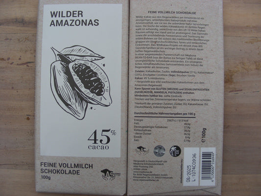 Wilder Amazonas 45% Kakao