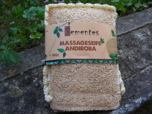 Sementes Massageseife Andiroba in Luffa